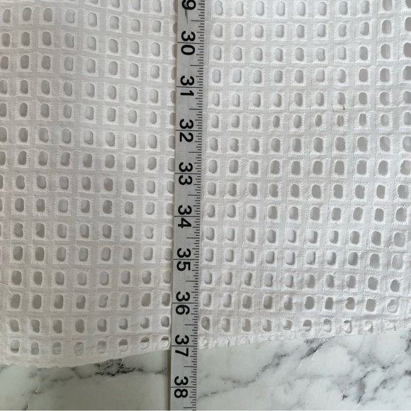 J Crew white eyelet a-line dress square neckline size 10 - Picture 6 of 10